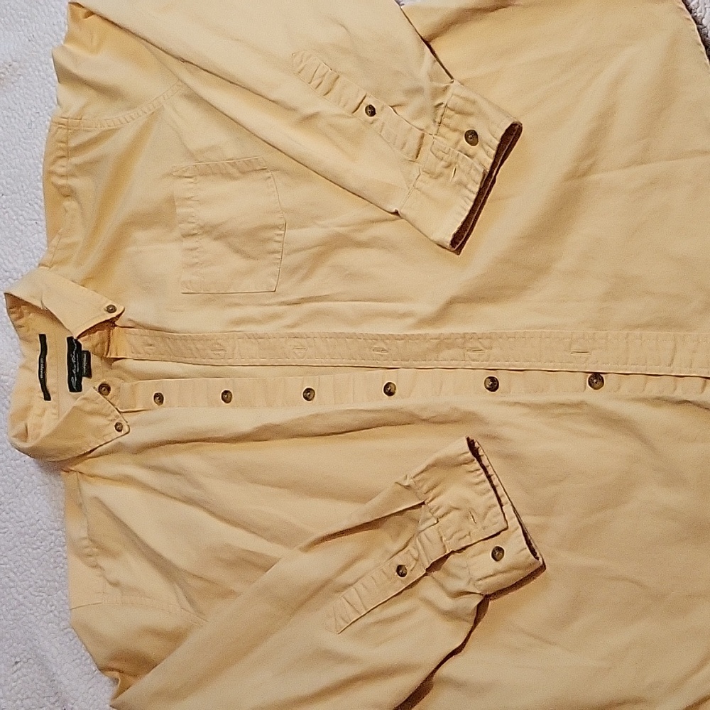 Vintage Eddie Bauer Men's Lg Relaxed Fit Long Sleeve Button-Down Shirt